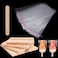 200 Pieces Popsicle Sticks and 200 Pieces Popsicle Bags Set 449 DIY Popsicle Sticks 827 x 315 Clear Popsicle Plastic Bags Ice Popsicle Selfadhesive OPP Bags Popsicles Molds Accessories