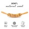 Tuuli Wooden Massage Roller for Waist and Thigh MultiFunctional Body Roller for Cellulite Reduction and Muscle Tension Natural Massager for Women and Men Curved