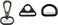 Longdex 12pcs Buckles 4pcs 08 Inside Diameter D Ring Buckle  4pcs 19x08 Swivel Eye Lobster Snap Clasp Hook  4pcs 1 Oval Diameter Triangle Buckle