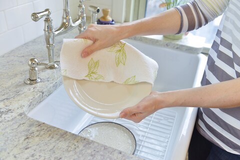 Full Circle Clean Again Super Absorbent Cleaning Cloths Tree Buds 2 Pack