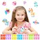 VATOS Kids DIY Bubble Craft Toys for Girls Ages 3 4 5 6 7 8 Pink Blue Red Yellow Green Purple Rose Red