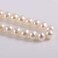 Natural Round Freshwater White Pearl Loose Beads 45mm 142 inch for Jewelry Making