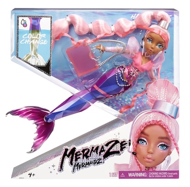 MERMAZE Color Change Harmonique Mermaid Doll with Stylish Accessories Poseable Ages 412