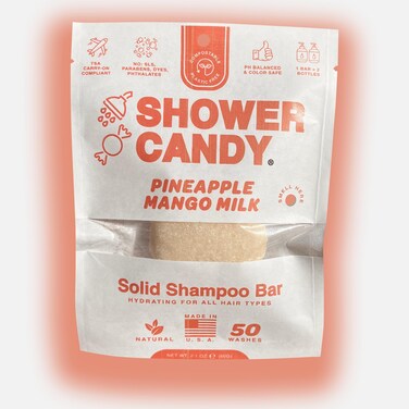 Shower Candy Pineapple Mango Shampoo Bar  Travel Sized