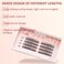 MLEN DIARY Individual Lashes Cluster Eyelash Extensions Long Volume False Lashes Wisps Lashes 007mm Soft Diy False Eyelashes Extension Premade Fans No Glue