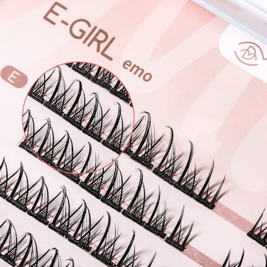 MLEN DIARY Individual Lashes Cluster Eyelash Extensions Long Volume False Lashes Wisps Lashes 007mm Soft Diy False Eyelashes Extension Premade Fans No Glue