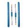 2 Pack of Polygel Brush and Picker DualEnded 2 IN 1 Design Stainless Steel Gel Nail Brush Polygel Slice Tool for PolyGel UV Gel Acrylic Nails Extension Quick Building GelLake Blue