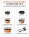 Gotham Steel Stackable Pots and Pans Stackmaster 10 Piece Cookware Set with Ultra Nonstick Cast Texture Ceramic Coating Copper