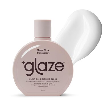 Glaze Sheer Glow Clear Conditioning Hair Gloss  Smooths Conditions Repairs Damage  Adds Mirror Shine  64 oz