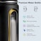 koodee Water Bottle for School12 oz Stainless Steel Vacuum Insulated Wide Mouth Water Flask with Leakproof Spout Lid Black