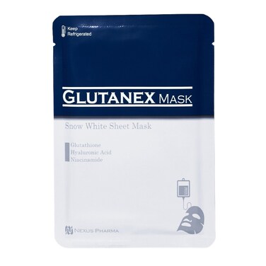Glutanex Snow White Sheet Mask 15 Sheets  Made In Korea