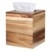 Reviaras Tissue Box Cover Acacia Wood Tissue Box Cover with SlideOut Bottom Tissue Box Cover Square for Bathroom Bedroom Dinner Table Office