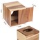 Reviaras Tissue Box Cover Acacia Wood Tissue Box Cover with SlideOut Bottom Tissue Box Cover Square for Bathroom Bedroom Dinner Table Office