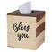Reviaras Tissue Box Cover Acacia Wood Tissue Box Cover with SlideOut Bottom Tissue Box Cover Square for Bathroom Bedroom Dinner Table Office