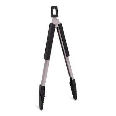 GRILLHOGS 9Inch Kitchen Tongs Your Everyday Tong for Cooking Dishwasher Safe Stainless Steel  Soft Touch Rubber Handle NonStick Silicone Head Premium Cooking Tongs