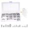 OURUIGE M25 M3 M4 M5 M6 M8 Hex Allen Head Socket Grub Screw 304 Stainless Steel Assortment Bolts Kit with Internal Hex Drive 306Pcs