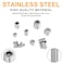 OURUIGE M25 M3 M4 M5 M6 M8 Hex Allen Head Socket Grub Screw 304 Stainless Steel Assortment Bolts Kit with Internal Hex Drive 306Pcs