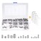 OURUIGE M25 M3 M4 M5 M6 M8 Hex Allen Head Socket Grub Screw 304 Stainless Steel Assortment Bolts Kit with Internal Hex Drive 306Pcs