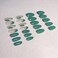 24 Pcs Press on Nails Sunjasmine Fake Nails with Designs Acrylic Nails False Nails with Nail Glue for Women Medium Green