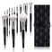 Makeup Brushes Set 12 pcs Brush Set with Makeup Brush Bag Travel Eye Makeup Brushes set professional Enther  LaFeel Cosmetics Foundation Concealers Powder Blush Blending Face Eye Shadows Brush