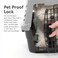 IRIS USA 23 Cat Carrier Small Pet Carrier Hard Dog Kennel with 2Door Front and Top Access Dog Carrier up to 18 pounds BlackGray