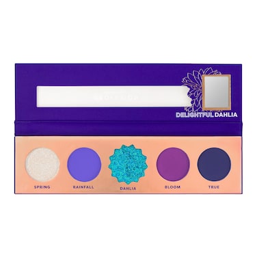 Profusion Cosmetics Blooming Hues 5 Shade Eyeshadow Palette Blue