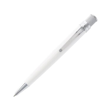 Retro 1951 Tornado Classic Lacquer Rollerball Pen  White  GlowintheDark