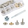 60 Pack Snaps Fastener Screw Kit ToolDanziX Stainless Steel Marine Grade Canvas and Boat Cover Snap Button with 2 Pack Setting ToolSilver