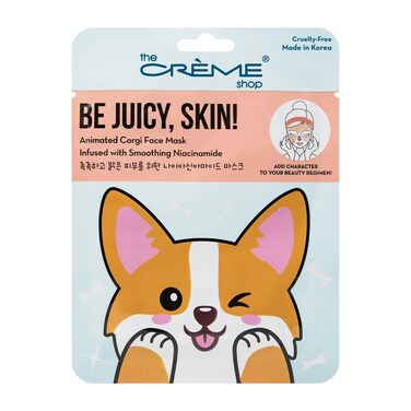 The Crme Shop Korean Skin Care Animal Face Mask Sheet 3 Pack Corgi