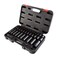 ARCAN TOOLS 38  12 Inch Drive Impact Socket Set 516 Inch  34 Inch 8mm  19mm CrV 38Piece AS2C38