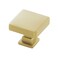 BelwithKeeler Brighton Collection Knob 114 Inch Square Brushed Golden Brass Finish