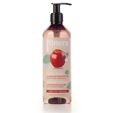 Itinera Protective Liquid Soap with Apple from Trentino Alto Adige 1251 fl oz  with Aloe vera and Glycerine  Vegan Friendly  95 Natural Origin Ingredients