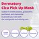 DERMATORY Hypoallergenic Cica Pick Up Mask Thin Sheet Masks 02mm Gentle Moisturizing Soothing Healing Calming Cica Skincare Centella Asiatica Guaiazulene Panthenol 30 Sheets
