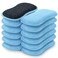 HOMEXCEL 12 Pack MultiPurpose Scrub Sponges Kitchen Dish Sponge NonScratch Microfiber Sponge for Efficiently Cleaning Dishes Pots and Pans and More Blue