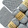 KnitPal Cotton to The Core Soft Cotton Yarn for Crocheting 78 Cotton and 22 Acrylic  3 DK Weight Cotton Acrylic Blend Yarn for Knitting  Soft Baby Yarn  6 Skeins 852 yds300g Dolphin Grey