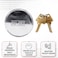 NUSET 2 X 5373KA 278 73mm Hockey Reinforced Hidden Shackle Lock Puck Trailer Padlock Solid Steel 278 All Keyed Same Polish Chrome 2 Piece Gray