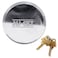 NUSET 2 X 5373KA 278 73mm Hockey Reinforced Hidden Shackle Lock Puck Trailer Padlock Solid Steel 278 All Keyed Same Polish Chrome 2 Piece Gray