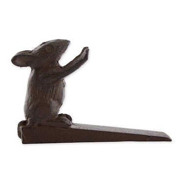 DII Cast Iron Door Stop Collection Heavy  Decorative Stopper 7x25x375 Chipmunk