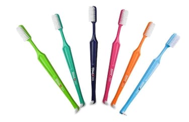 Paro S43 Toothbrush  Compact Brush Head with Soft Bristles  Exchangeable Inter Space F  4 Rows 43 Tufts  6 Pack
