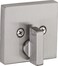 Kwikset Downtown Deadbolt Lock Satin Nickel Square Exterior Keyed Front Entry Door Pick Resistant SmartKey Rekey Security Single Cylinder Dead Bolt with Microban Protection