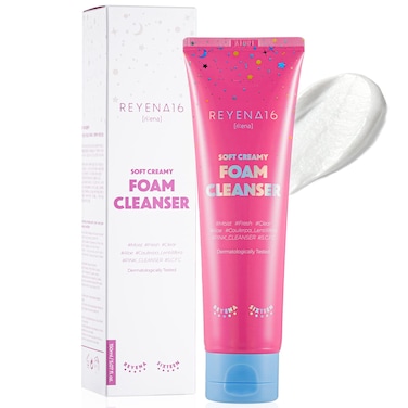 REYENA16 Soft Creamy Foam Cleanser  Moisturizing  Refreshing Mild Face Wash with Aloe and Cica Extracts  Sebum Control  Pore Refining with Fine Bubbles  Dermatologically Tested  507 oz
