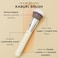 HALEYS Kabuki Makeup Brush VEGANCRUELTYFREE Sustainable Wood Vegan Bristles for Airbrushed Finish For Creams Liquids Powder Streakfree Perfect Blending Buffs Blurs Smooths with Control
