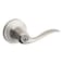 Kwikset Tustin Entry Door Handle with Lock and Key Secure Keyed Reversible Lever Exterior Doorlock For Front Entrance and Bedrooms Satin Chrome Pick Resistant Smartkey Rekey Security