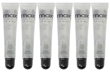 Cherimoya 6Pack MAX Makeup Lip Polish HONEY Clear Gloss