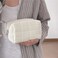 XPONNI Small Cosmetic Bag Cute Makeup Bag Y2k Accessories Aesthetic Make Up Bag Y2k Purse Cosmetic Bag for Purse white