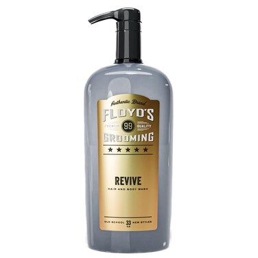 Floyds 99 Revive 3 in 1 Mens Body Wash  Mens Shampoo Body Wash  Face Wash Allin One  Triple Action Formula  Moisturizing  33 oz
