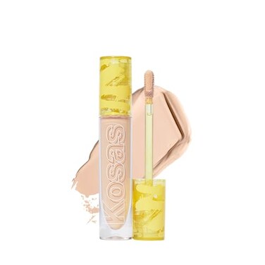 Kosas Revealer Concealer  Medium Coverage Makeup with Hyaluronic Acid Conceals Dark Circles Under Eyes Dark Spots and Blemishes  Brightens Hydrates LongLasting  VeganTone 35 W