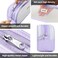 KALIDI Grid Mesh Pencil Case Large Capacity Pencil Case Big Pencil Pouch With Zipper Simple Stationery Bag Aesthetic Pen Bag for School Teen Girl Boy MultiPurpose bag for office Men Women Purple