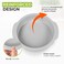 Silicone Round Cake Pan 9x2  NonStick Oven Dish  Professional Bakeware Baking Mold for Cakes Pies Quiche Cheesecake  Microwave Dishwasher Freezer Safe  Quick Release by CooknChic