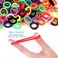 300PCS Kids Toddler Hair Ties for Girls  Cotton Baby Hair Ponytail Holders  Tiny Seamless Elastic Hair Bands Enough Soft and No Damage 15 Colors by Qarwayoc